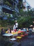 SUNDSÖ Table, off-white outdoor, 65x65 cm