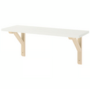 BURHULT Shelf, white, 59x20 cm
