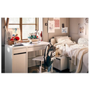 SLAKT Bed frame, white, 90x200 cm / LURÖY Slatted bed base, 90x200 cm