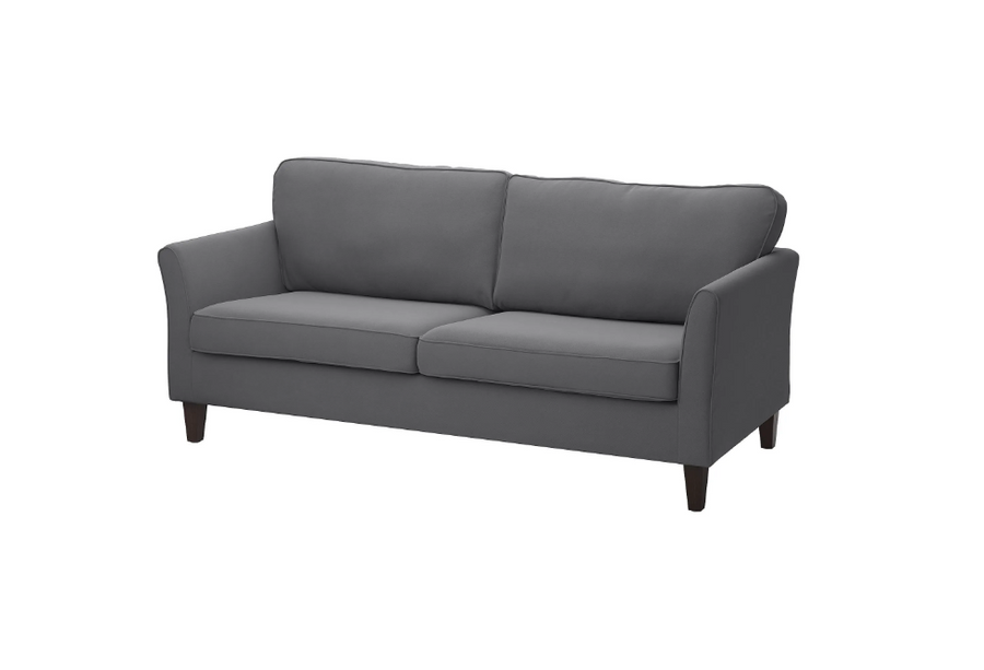 EKEKHOLMA frame for 3-seat sofa /HOLMA 3-seat sofa cover, Hakebo dark grey
