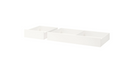 SONGESAND Bed frame with 2 storage boxes, white, 160x200 cm