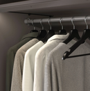 KOMPLEMENT clothes rail, dark grey, 50 cm