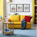 FRIDHULT 2-seat sofa-bed , skiftebo yellow
