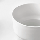 FÖRENLIG plastic plant pot , white, 24 cm