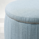 ATERLÖGA pouffe with storage, kilanda light blue