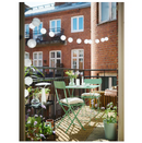SUNDSO Folding chair, light green outdoor