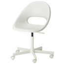 LOBERGET / MALSKÄR Swivel chair, white