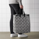 KNALLA Bag, black/white, 40x25x47 cm/47 l