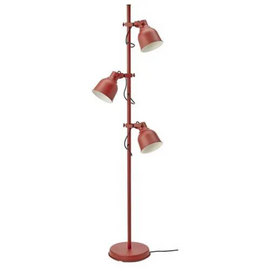 HEKTAR floor/reading lamp, brown-red