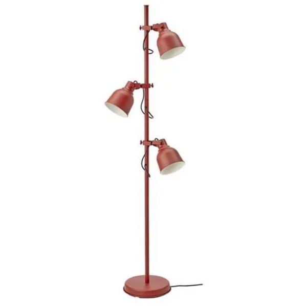 HEKTAR floor/reading lamp, brown-red