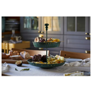 GARNERA dish, 2 plates, dark green