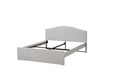 RAMNEFJÄLL double bed frame, klovsta gray-white, 140x200 cm