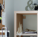 KALLAX Shelving unit, white stained oak effect, 42x147 cm
