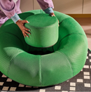 BRÄNNBOLL inflatable gaming lounge chair, high-gloss green