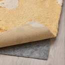 RINGKLOCKA Rug, low pile, yellow/off-white, 160x230 cm