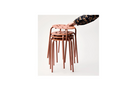 MARIUS stool , red-brown, 45 cm