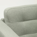 LANDSKRONA armchair, Gunnared light green / LANDSKRONA leg wood 15 cm