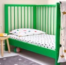 GRÖNFINK fitted sheet for cot, white, 60x120 cm