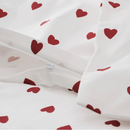 BARNDRÖM quilt cover/pillowcase for cot, white/red, 110x125/35x55 cm