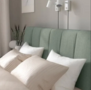 TÄLLÅSEN double bed, grey-green, 160x200 cm/LUROY/SKORVA