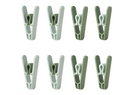 SLIBB clothes peg, green, 8 pack
