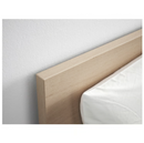 MALM Bed frame, high, white stained oak veneer, 140x200 cm/LUROY/SKORVA