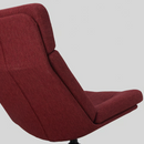 HAVBERG Swivel easy chair, Lejde red-brown