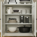 HAUGA Cabinet with 2 doors, white, 70x116 cm