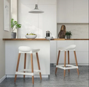 GRÖNSTA bar stool , white, 64 cm, in/outdoor