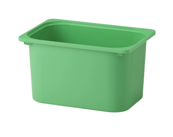 TROFAST storage box, high-gloss green, 42x30x23 cm