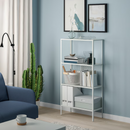 BAGGEBO Shelving unit, metal/white, 60x25x116 cm