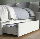 MALM bed storage drawer, white, 200 cm, 2 pack