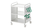 BRANNBOLL Shelving unit on castors, white, 56x62 cm