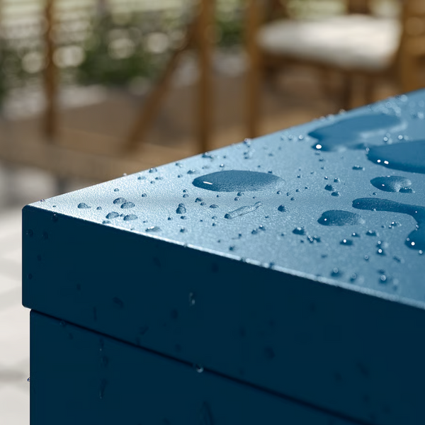 SUNDSO Cabinet, dark blue outdoor/indoor, 60x35x86 cm