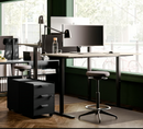 TROTTEN Drawer unit w 3 drawers on castors, anthracite