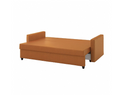 FRIHETEN 3-seat sofa-bed, faringe brown-orange