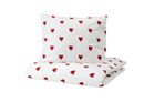 BARNDRÖM single duvet cover sets, white/red, 150x200/50x60 cm