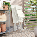 SUNDSÖ Table, off-white outdoor, 65x65 cm