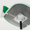 ÖRFJÄLL Chair frame, swivel, white / ÖRFJÄLL Seat shell, white-Vissle green