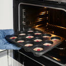 MÅNTAGG muffin tin, dark grey, 38x27 cm