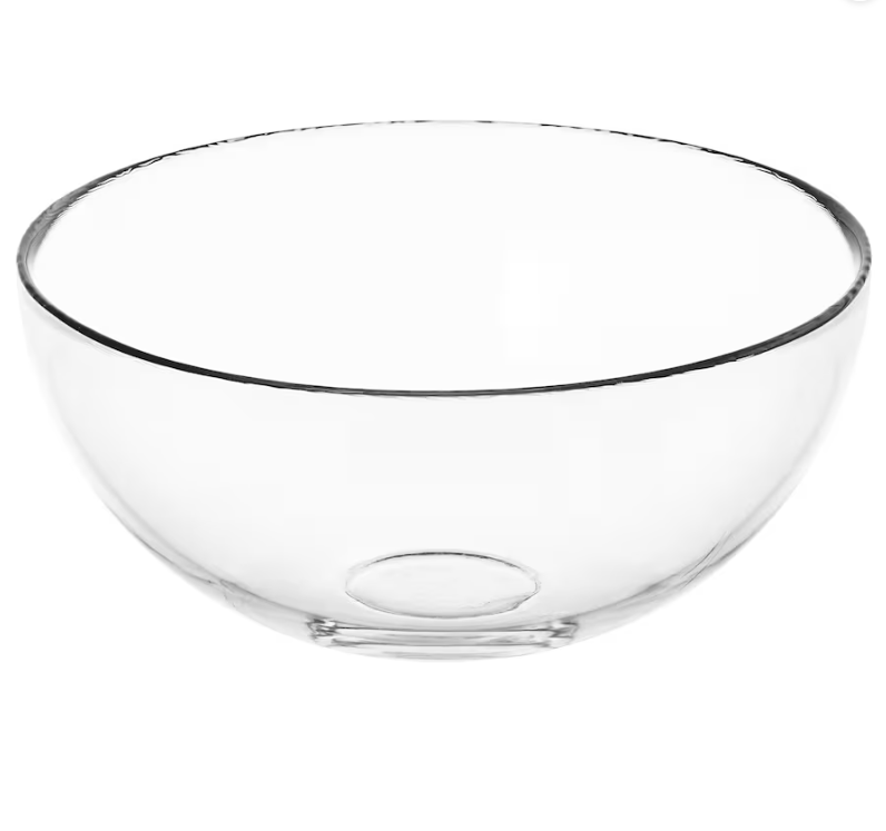 BLANDA Serving bowl, clear glass, 20 cm