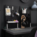 SKÅDIS Pegboard, black, 36x56 cm
