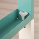 PÅHL Desk, white/turquoise, 96x58 cm