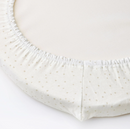 ÄLSKVÄRD fitted sheet for cot, off white, 41x75 cm, 2 pack
