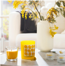 SVARTOXBÄR Scented tealight, Mimosa/yellow, 3.5 hr