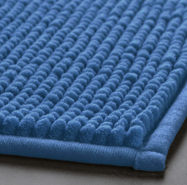 TOFTBO Bath mat, bright blue, 50x80 cm