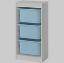TROFAST Storage box, light blue, 42x30x23 cm