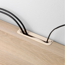 BESTÅ tv bench frame, white stained oak effect, 180x40x38 cm