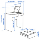 BRIMNES Dressing table, white, 70x42 cm