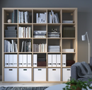 KALLAX Shelving unit, white stained oak effect, 182x182 cm